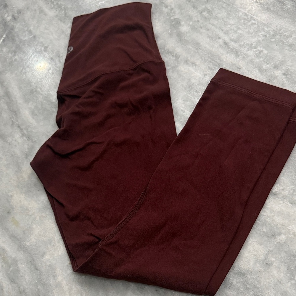 lululemon align 2 inseam 21 athletica Deep Red Leggings